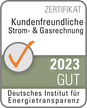 Zertifikat Kundenfreundliche Strom- und Gasrechnung Institut für Energietransparenz